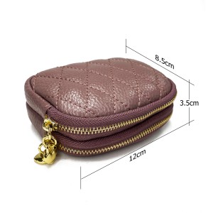 Leather Coin  Purse Keyring-CLD-9971